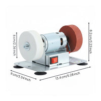 Electric Polishing Grinder Portable Mini Bench Grinder Stable Base Suction Cup