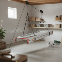 Roof-Mounted Pulley Hanger Thick Hooks Overhead Storage Lift Heavy Duty