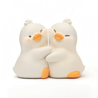 Duck Bookends Scratch-Resistant Resin Bookends Functional Book Ends for Children's Room, Dorm Desk, Reading Corner