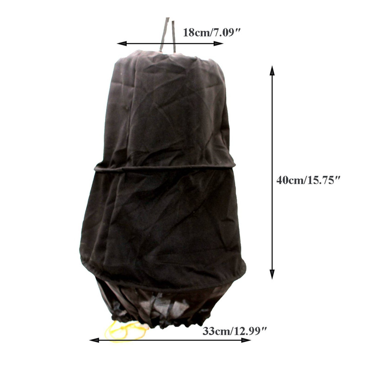 Zippered Opening Textile Bee Collecting Enclosure 3-Layer Steel Wire Frame Collapsible Bee Swarm Bag Drawstring Closure Hanging Swarm Catcher Sack Lightweight for Beekeepers, Apiarists, Outdoor, Garden, Apiary