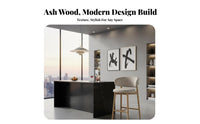 High Stool with Backrest Italian design Bar Chair Modern Minimalist Design Anti-Slip Base for Interior Designers, Restaurant