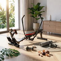 Folding Rowing Machine Foot Straps Foldable Rowing Machine Stable Base Exercise Rower