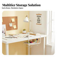 Over-the-Shelf Wire Basket Minimalist Design Desk Organizer adaptable for Closet
