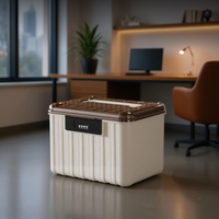 Password Storage Box with Dual-Layer Organizer
