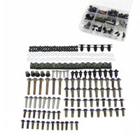 195 Pieces Colored Motorcycle Bolt Kit 304 Stainless Steel Motorcycle Fairing Bolt Kit Sportbike Bodywork Screw Set for Competition Rides