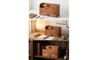 Desk Organizer with Drawer Vintage Mail Organizer with Drawer Space-Saving