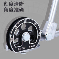 Manual Pipe Bender for Copper, Aluminum, and Stainless Steel Tubes 6-22mm, Air Conditioner Tube, Three-in-One Metric Tube Tool