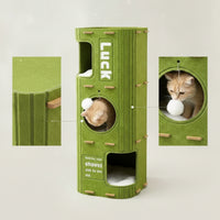 Vertical Felt Cat House Sturdy Cat Hideaway Long-Lasting Hideaway Cave Comfortable for Living Room