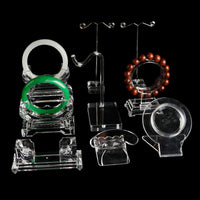 Acrylic Bracelet Holder Jewelry Display Stand for Bracelets, Beads, and Jade