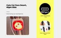 Brake-sensing waterproof bike light