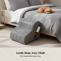 Dog Stairs, firm Foam Ladder for Small Dogs, Removable Cover, Sofa Couch Chair