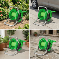 Hose Reel with Hand Crank Foldable Hand-Crank Hose Reel Stable for Gardeners