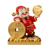 财神爷摆件客厅2026新款办公室招财店铺收银台装饰品乔迁开业礼物