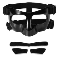 High-Strength Resistant Basketball Nose Guard Secure Fit Nose Guard Shatterproof Basketball Face Mask Unobstructed Vision for Soccer Players, Athletes, Training Sessions