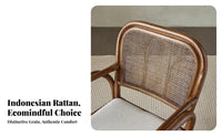 Sfromheast Asian design Low silhouette Woven Chair Natural Design Lowsilhouette Cane Lounger space-saving Size Indoor Furniture Lightweight and Sturdy for Tea Lovers, Home Decor aficionados, Readers, Living Room, book corner Corner, Bedroom, Balcony