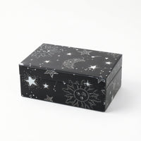 Glass Lid Jewelry Box Celestial Jewelry Box with Lid Elegant for Dresser, Bedroom