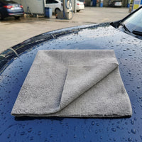 Edgeless Cleaning Cloth Microfibre Cloth, 40x40cm Car Drying Towel and Microfiber Cloths, High Absorbency for Washing, Waxing and Polishing Paint