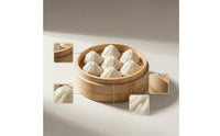 Dumpling Holder Decorative Steamer Basket Holder Round Layered for Refrigerator