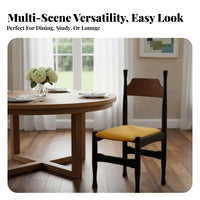 Upholstered Wooden Side Chair Mid-20th Centuryera design Dining Seat Comfortable Seating Ergonomic Support for Living Room