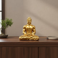 Meditative Muscle Buddha Decoration Creative Design Muscular Buddha Statue Resin Desktop Decoration Hand-Polished Feng Shui