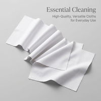 Microfiber Cleaning Cloth for Glasses and Screens, Camera Lens Eyeglass Suede Soft Fabric, Thickened, 7.9 Inches