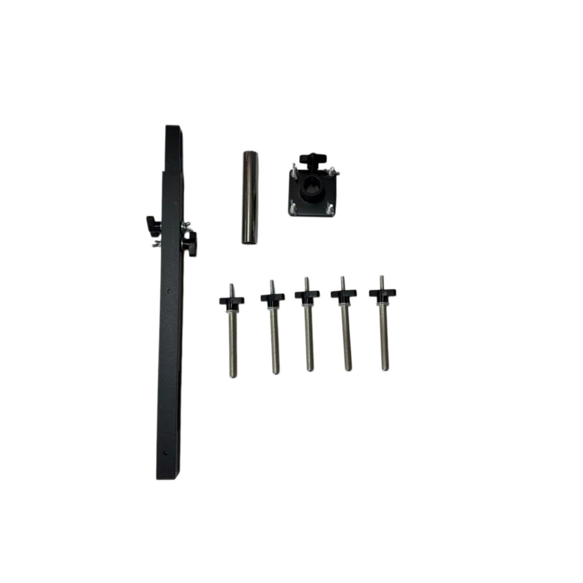 Five Slot Instrument Stand Adjustable Cowbell Holder Metal Bar Frame Musical Equipment for Percussionists, Rehearsal