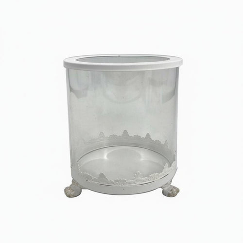 2 Pieces Glass Candle Vessel Decorative Home Decor Elegant for Vanity