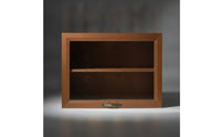 Dustproof Desktop Display Case Heavy-Duty Display Case with Doors Vintage Tabletop Cabinet Adjustable for Hobbyists, Bedroom, Office