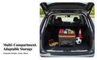 Foldable Storage Organizer Multi-Compartment Foldable Storage Box Large Capacity Portable with Handles for Families