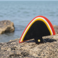 Swept Surfboard Fin with FCS1 Plug Streamlined Fiberglass Surfboard Fin High Performance Stiff for Surfing
