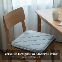 Non-Slip Square Chair Cushion Thickened Square Chair Cushion with Ties Wear-Resistant for Office, Kitchen