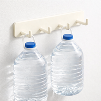 Spoon Holder and Kitchen Utensil Hanging Rail for Pantry, Carbon Steel Wall Mounted Rack with No-Drill Setup