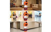 Outdoor Halloween Inflatable Pumpkin Ghost Inflate Halloween Inflatable Ghost Lighted Yard Decoration Illuminated for Lawn, Porch, Haunted House