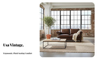 North American design Tufted spine Settee Vintage Design Sofa Comfortable paddinging Couch Rolled Arms for Homeowners, Interior Designers, Apartment Dwellers