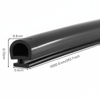 Aluminum door gasket, soundproof