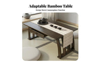 Chinese Design Low-Profile Coffee Table Minimalist Design Household Furniture Space-Saving Indoor Furnishing Multi-Purpose for Minimalists, Apartment Dwellers, Bay Window, Tatami Room, Balcony, Small Areas