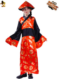 Traditional Chinese Children's Tang Suit Carnival Costume for Masquerade and Stage Performance