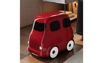 Bus Trash Can Easy to Move Rolling Trash Can Window-Design Panels