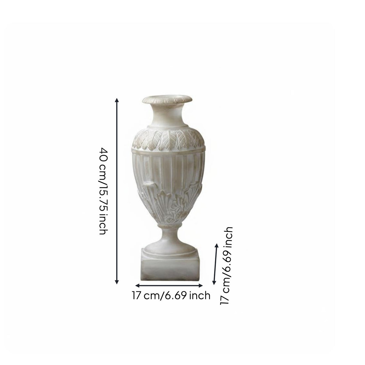 Minimalist Aesthetic Vase Japanese Style Faux Jade Vase Earthy Tone Home Decor for TV Stand