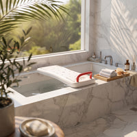 Bathtub Seat Board Anti-Slip Bath Board with Handle Adjustable for Bathroom