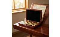 Wooden Wind Plate Case 6 Wind Plate Storage Box Holder for Instrumentalists