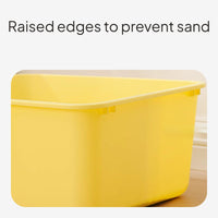 Jumbo Cat Litter Box, Splash-Proof, Odor Control, High Sides