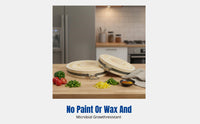 Round Chopping Board, Durable Birch Wood Cutting Board, Thickened for Home & Commercial Use