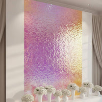 Water Wave Wall Sticker Easy to Install Self Mirror Film Corrugated Mirror Decal for DIY Enthusiasts, Storefront Display, Commercial Areas