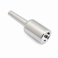 Polished Finish Brass Mouthpiece Cylindrical Body Cup-Shaped Mouthpiece Smooth Instrument Part Metal