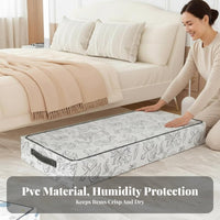 Foldable Under-Bed Clothes container slimline Design Underbed Storage Bag Space-Saving Organizer Box Multi-Functional for Students, Renters, homeowners, Bedroom, Closet, Dorm Room