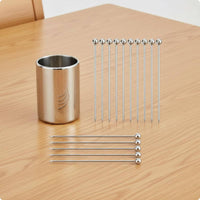 15 Pieces Stainless Steel Beverage Pick Easy to Clean for Party
