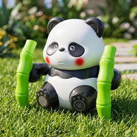 Battery-No-Battery Wind-up Panda Toy Plastic Wind-up Panda Toys Mechanical Compact for Toddlers, Kids, Playroom, Daycare