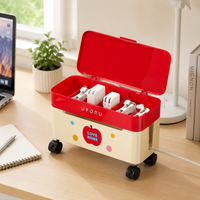 Cord Management Box, Large cord Tidy Box for Home, Ventilated Flip-Top Wire Organiser Box to Conceal Extension Cords