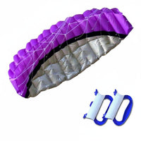 Soft Parafoil Acrobatic Kite Stable Soaring Double Line Parafoil Kite Tear Resistant Outdoor Toy for Beach
